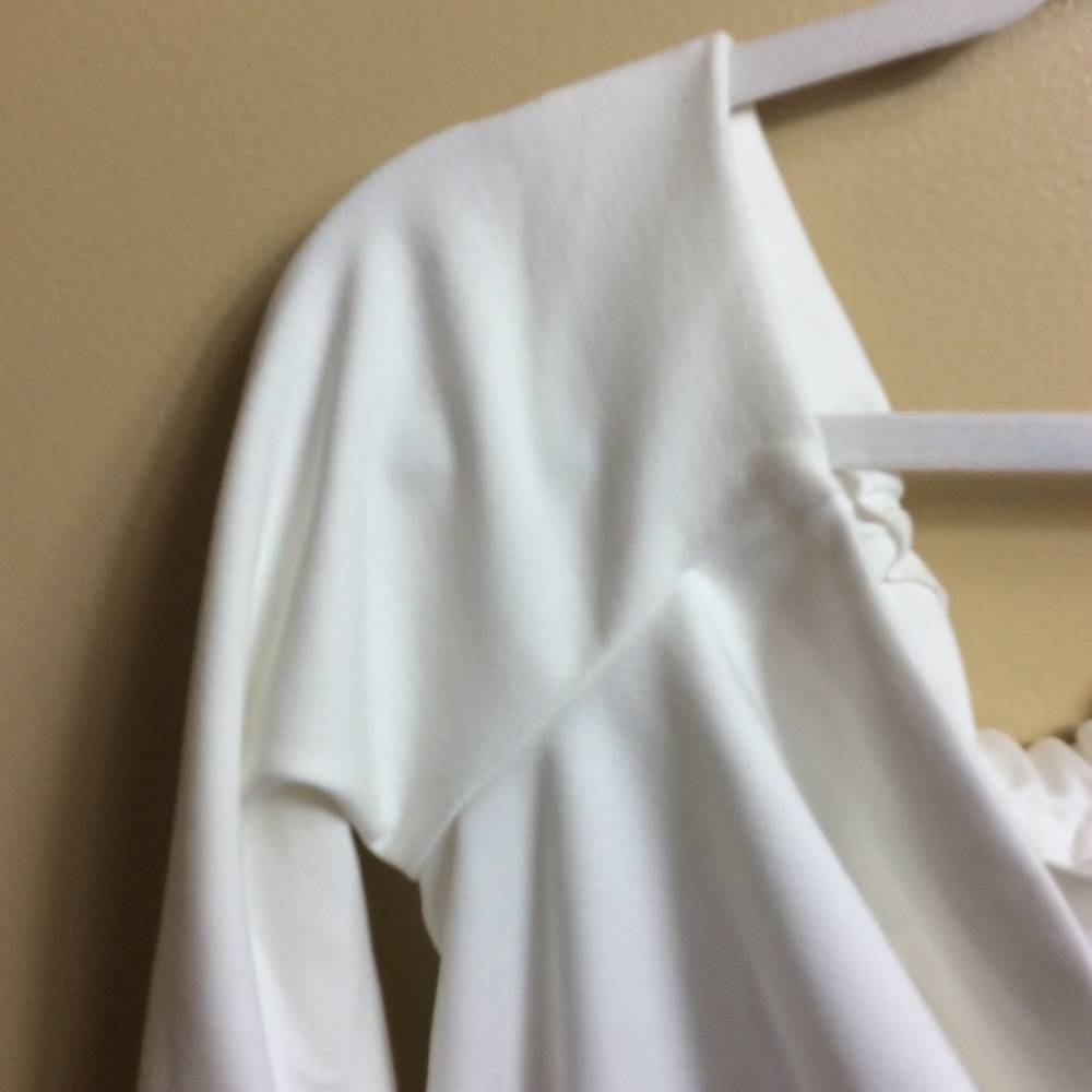 Tuckernuck Miranda Off The Shoulder Top. White. Large View 4